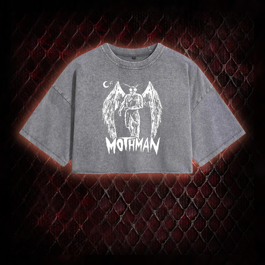 Mothman Washed Cropped T-shirt