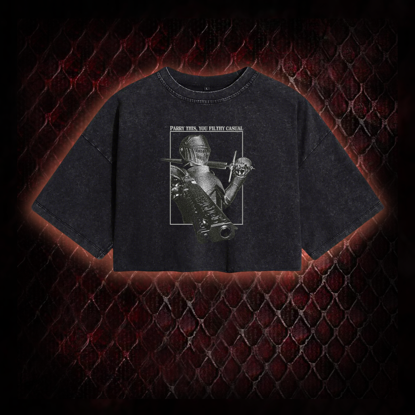 Parry This You Filthy Casual Washed Cropped T-shirt