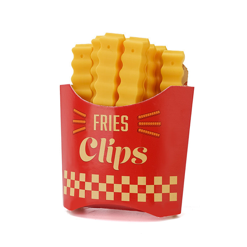 Cute French Fries Sealing Clip, Plastic Sealing Clip, Snack Bag