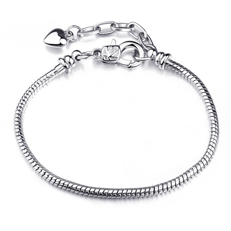 Graceful Serpent - Snake Bone Bracelet in Various Sizes, Embracing Beauty and Meaningful Weight