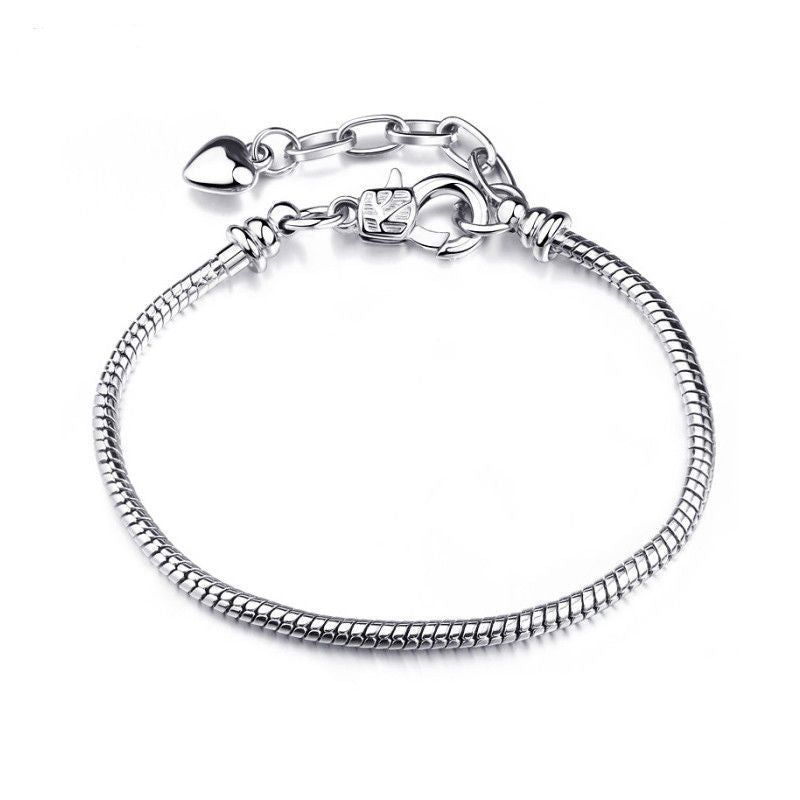 Graceful Serpent - Snake Bone Bracelet in Various Sizes, Embracing