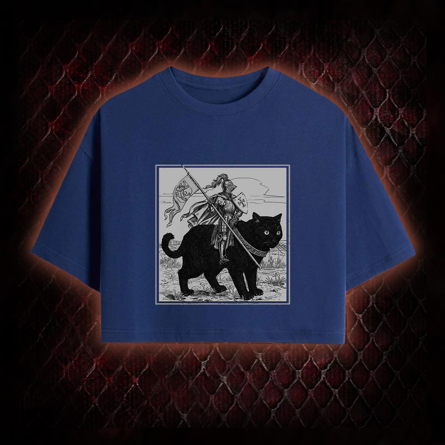 Medieval Knight Crop Top