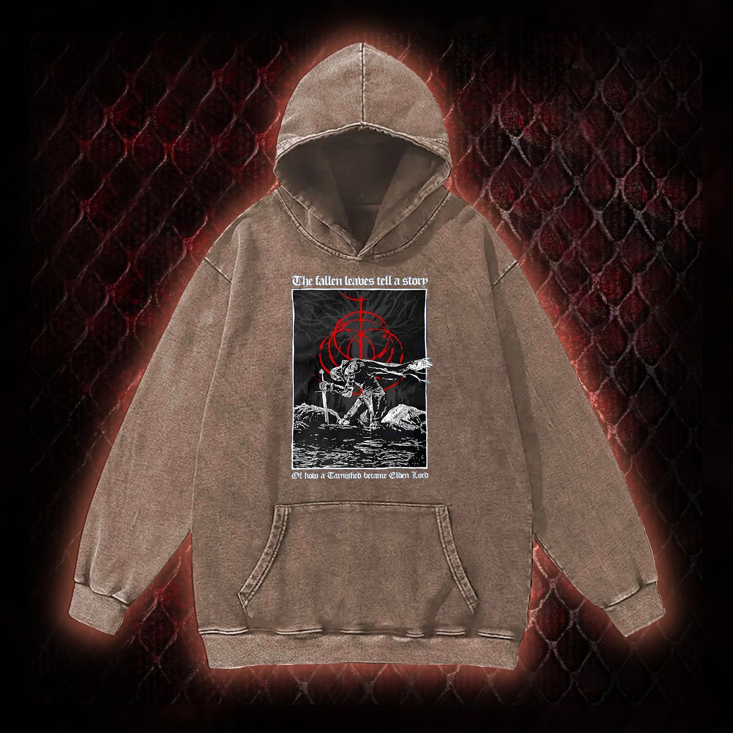 The Fallen Leaves Tell a Story Vintage Washed Hoodie