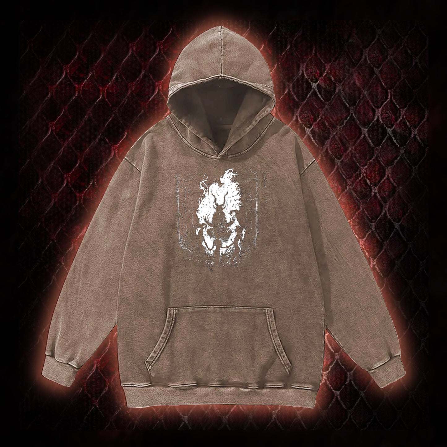 Baphomet Vintage Washed Hoodie