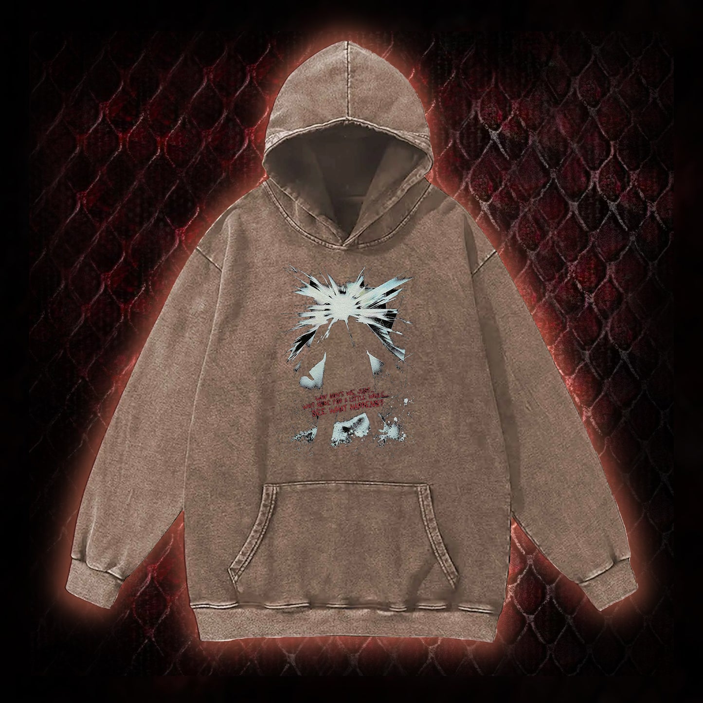 Retro The Thing Vintage Washed Hoodie