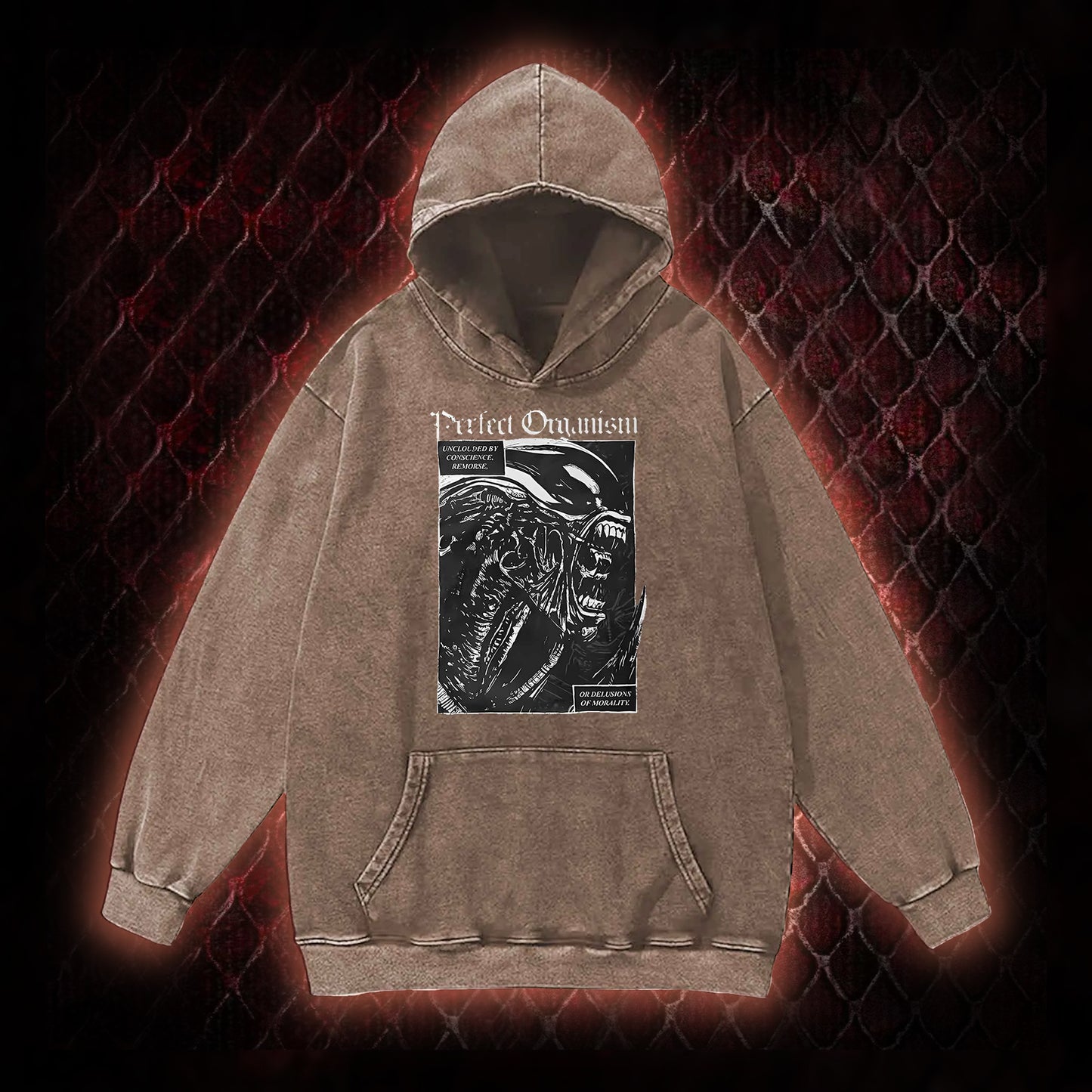 Alien Perfect Organism Vintage Washed Hoodie