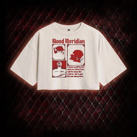 Blood Meridian Washed Cropped T-shirt