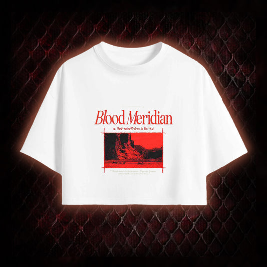 Blood Meridian Dark Literary Crop Top