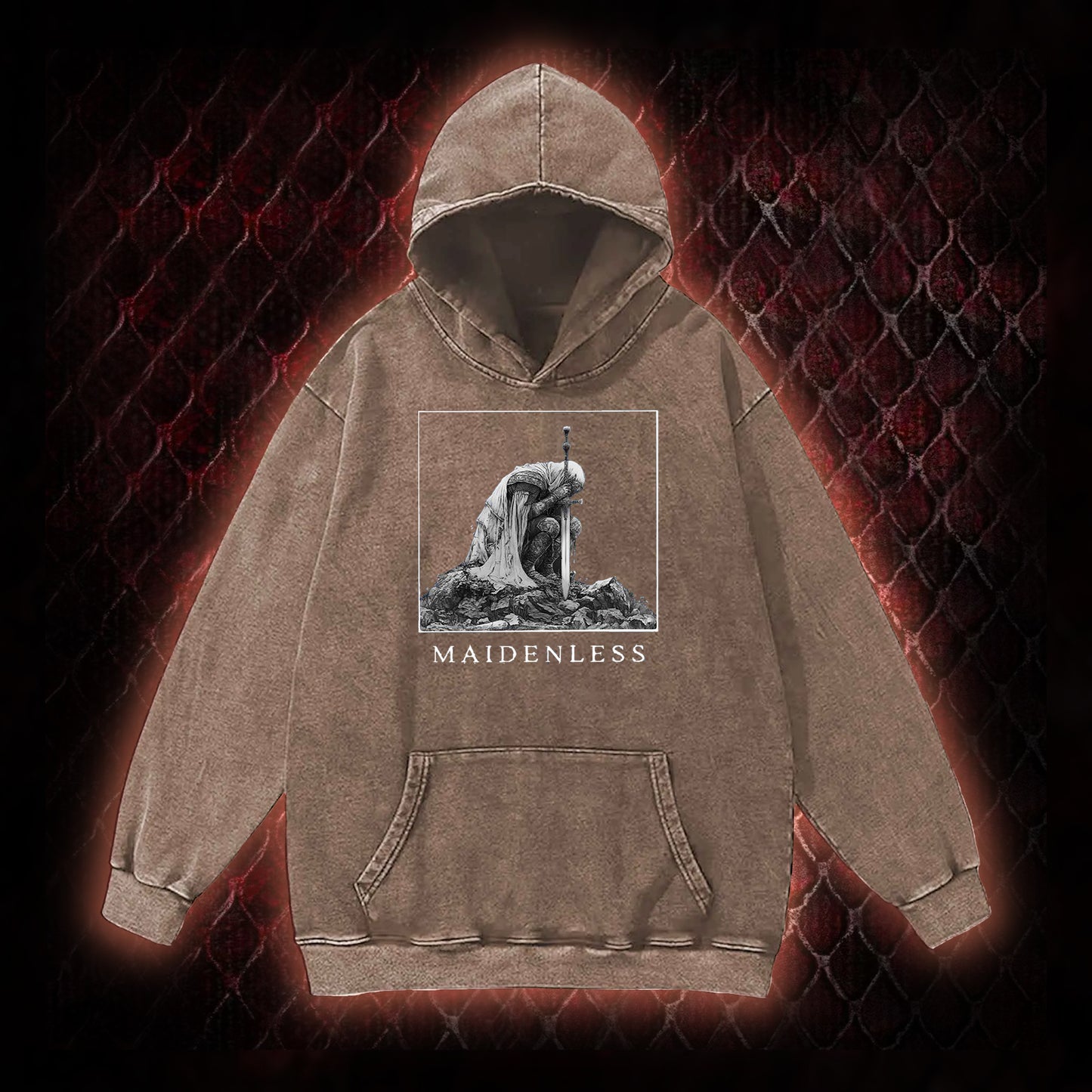 Maidenless Vintage Washed Hoodie