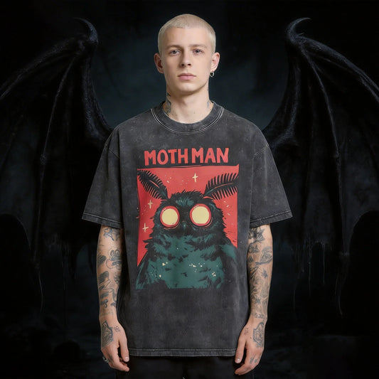 Cryptid Mothman Vintage Washed T-Shirt