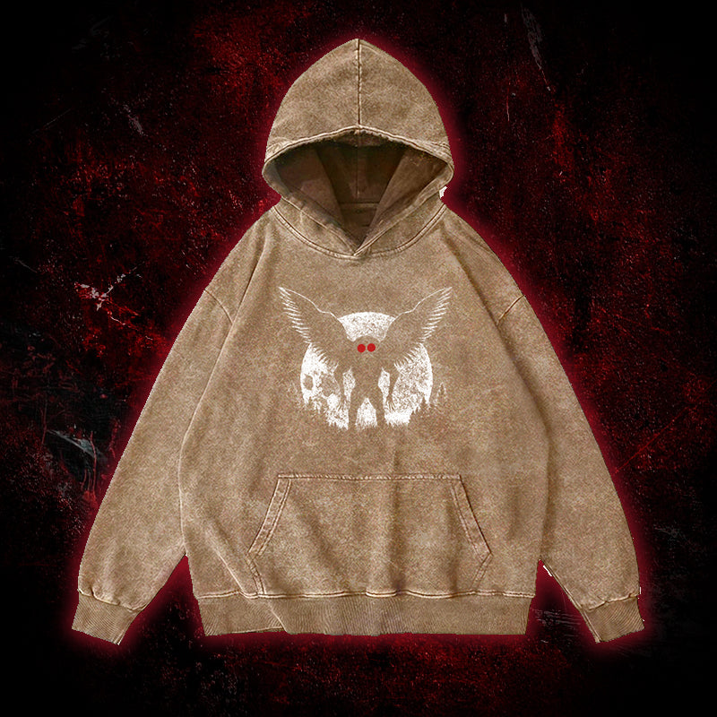 Void Mothman Vintage Washed Hoodie