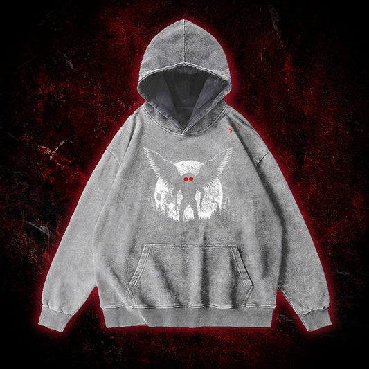 Void Mothman Vintage Washed Hoodie