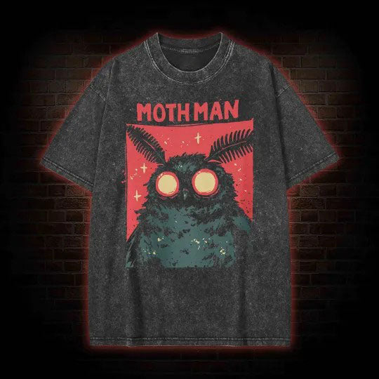 Cryptid Mothman Vintage Washed T-Shirt TEE