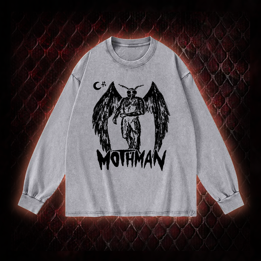 Mothman Washed Long-Sleeve T-shirt