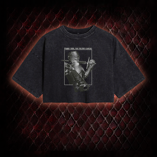 Parry This You Filthy Casual Washed Cropped T-shirt