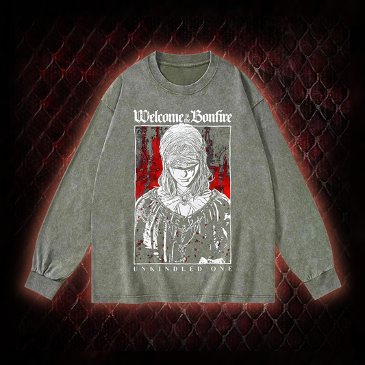 Welcome To The Bonfire Vintage Washed Hoodie