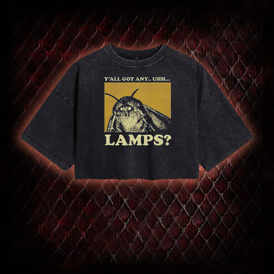 Y'all Got Any Uhh... Lamps Washed Cropped T-shirt