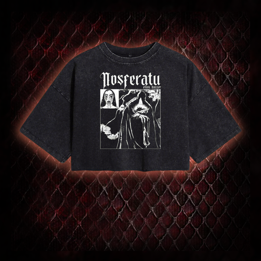 Ellen Hutter Nosferatu Washed Cropped T-shirt