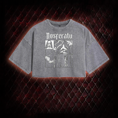 Ellen Hutter Nosferatu Washed Cropped T-shirt