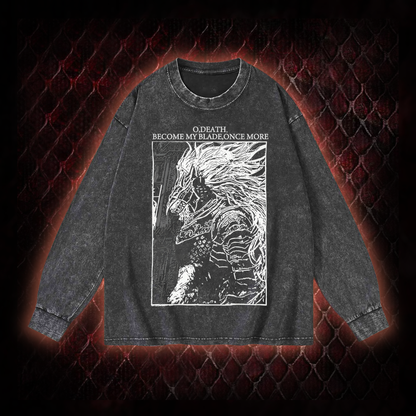 The Black Blade Washed Long-Sleeve T-shirt