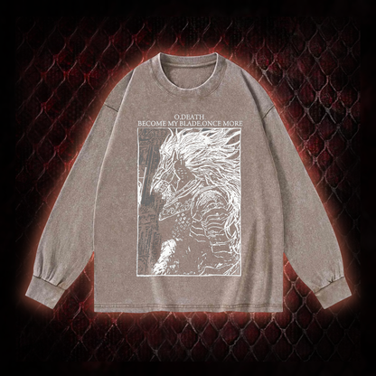 The Black Blade Washed Long-Sleeve T-shirt