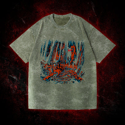 Mothman Harbinger of Death Vintage Washed T-shirt