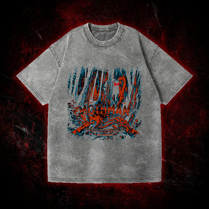 Mothman Harbinger of Death Vintage Washed T-shirt