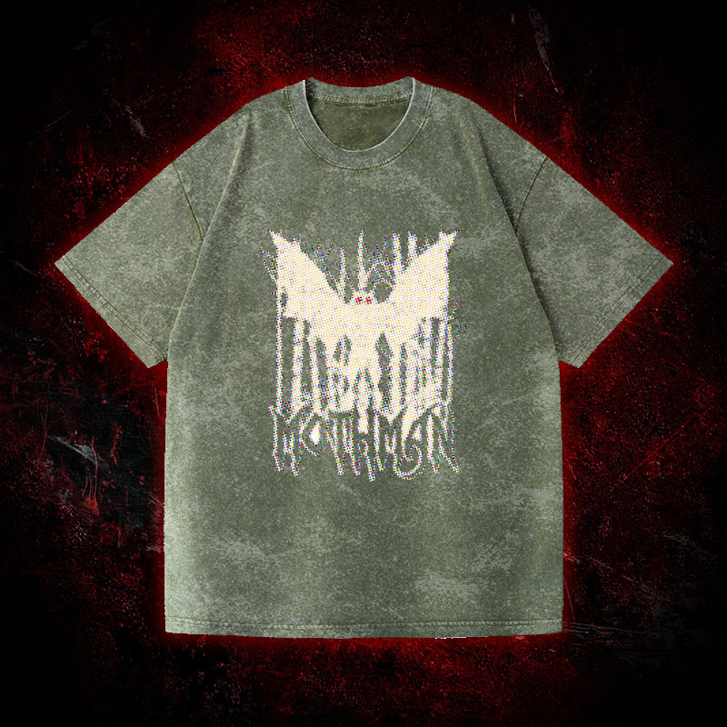 Pixel Mothman Vintage Washed T-shirt