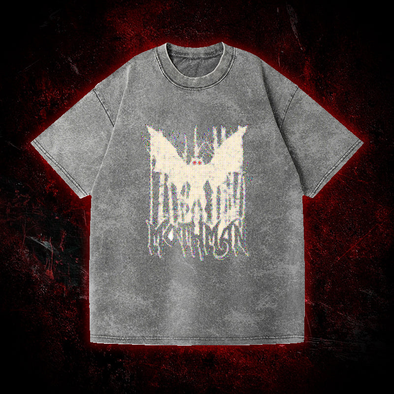 Pixel Mothman Vintage Washed T-shirt