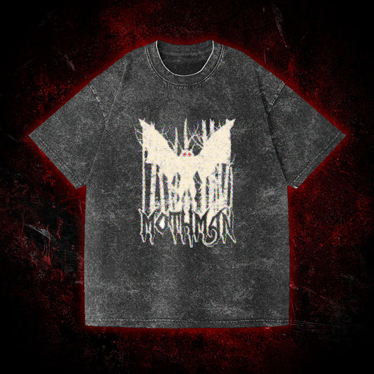 Pixel Mothman Vintage Washed T-shirt