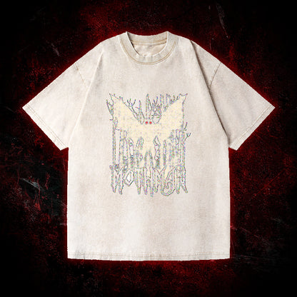 Pixel Mothman Vintage Washed T-shirt