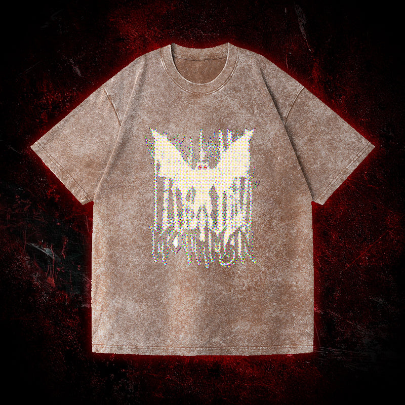 Pixel Mothman Vintage Washed T-shirt