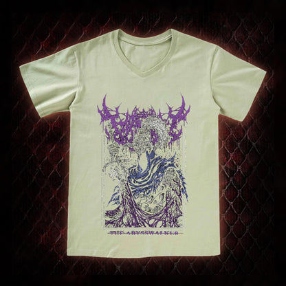 Dark Souls Artorias 'The Abysswalker' Graphic V-Neck T-Shirt - FromSoftware Dark Fantasy Tribute Piece
