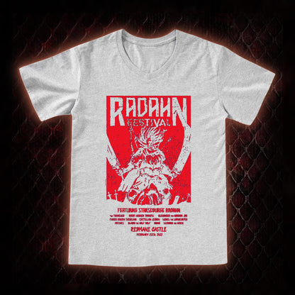 Elden Ring Starscourge Radahn Festival Graphic V-Neck T-Shirt - FromSoftware RPG Event Tribute Piece