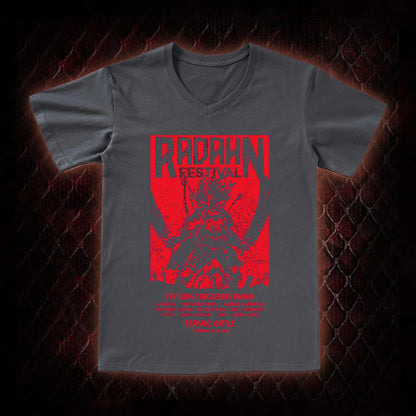 Elden Ring Starscourge Radahn Festival Graphic V-Neck T-Shirt - FromSoftware RPG Event Tribute Piece