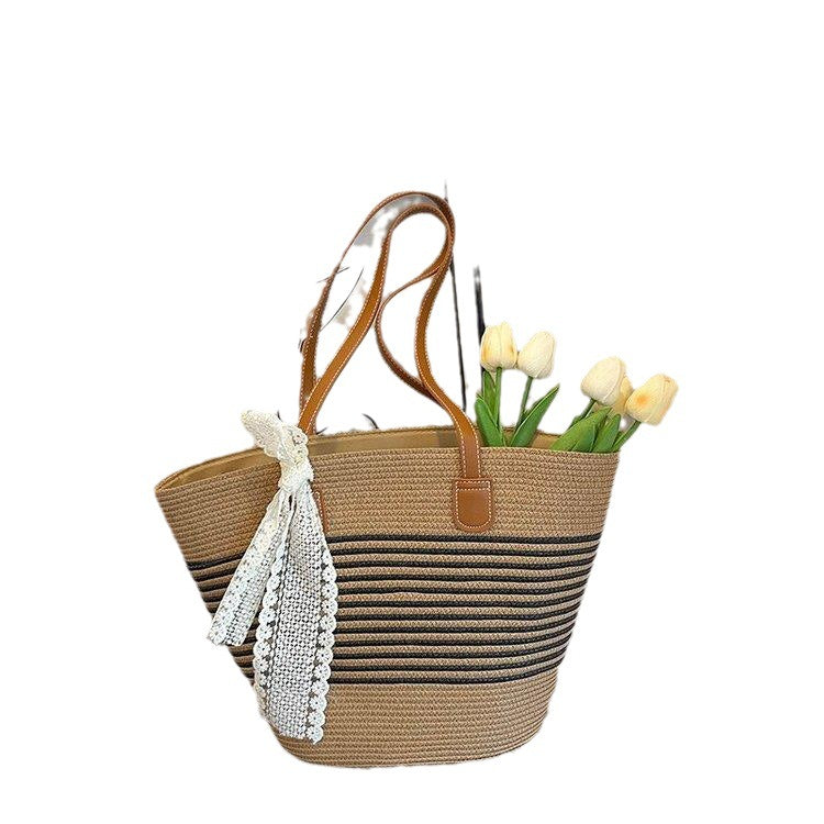 Casual Chic City Belle Woven Tote Bag for Stylish Urban Women