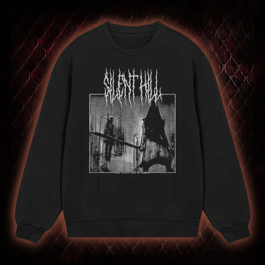 Silent Hill Survival Horror Graphic Classic-Long-Sleeved - Classic Horror Game Tribute Piece