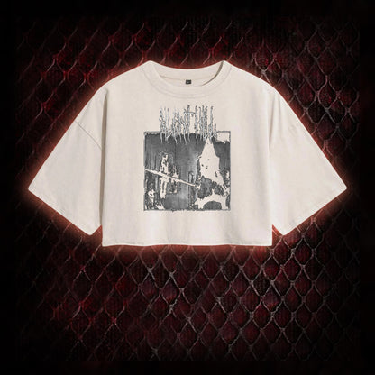 Silent Hill Survival Horror Graphic Vintage-Cropped T-shirt  - Classic Horror Game Tribute Piece