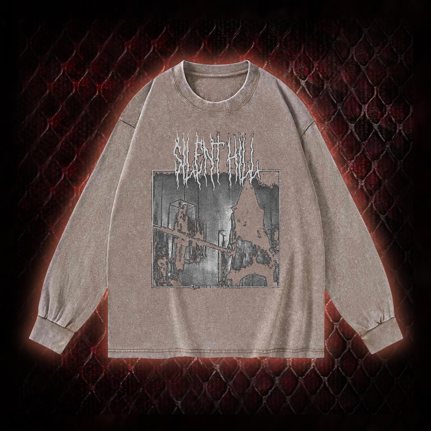 Silent Hill Survival Horror Graphic Vintage-Sweatshirt  - Classic Horror Game Tribute Piece
