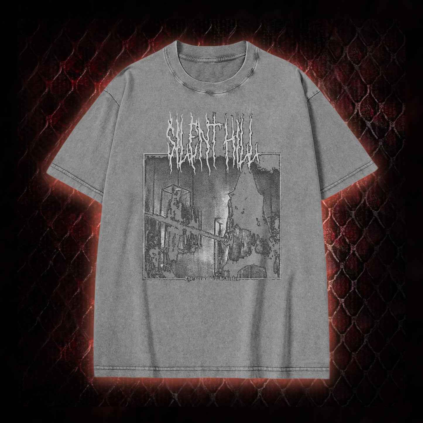 Silent Hill Survival Horror Graphic Vintage-T-Shirt - Classic Horror Game Tribute Piece