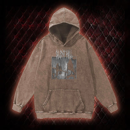 Silent Hill Survival Horror Graphic Vintage-Hoodie - Classic Horror Game Tribute Piece