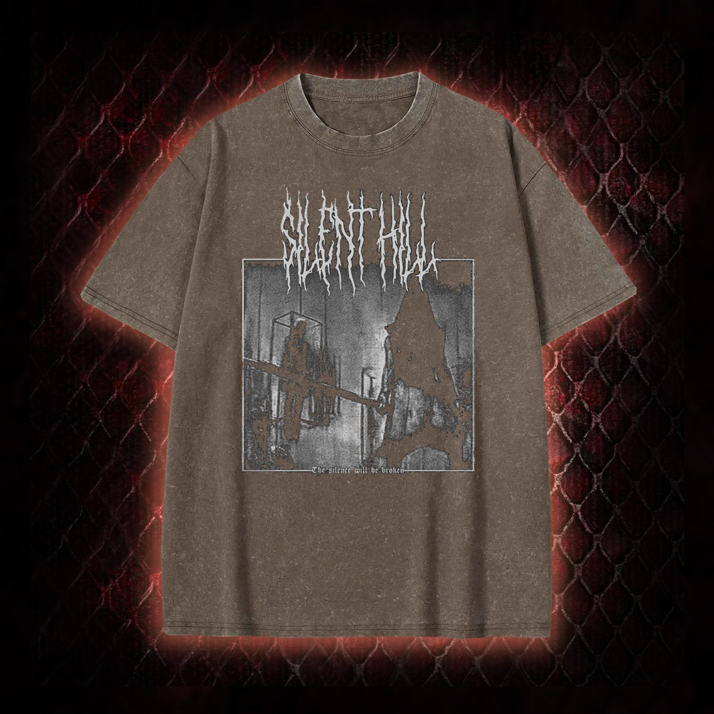 Silent Hill Survival Horror Graphic Vintage-T-Shirt - Classic Horror Game Tribute Piece
