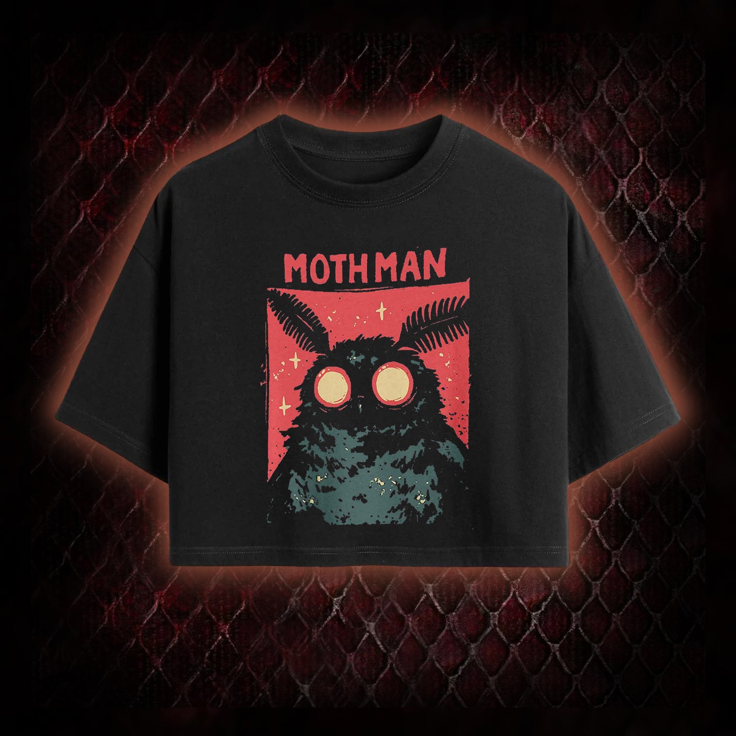Cryptid Mothman Crop Top