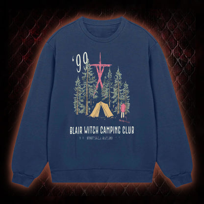 1999 Blair Witch Camping Club Horror Graphic Classic-Long-Sleeved - The Blair Witch Project Tribute Piece