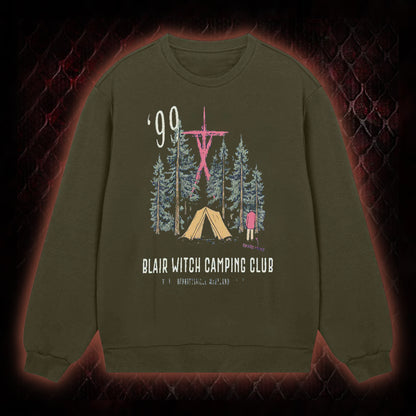 1999 Blair Witch Camping Club Horror Graphic Classic-Long-Sleeved - The Blair Witch Project Tribute Piece