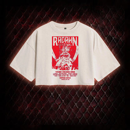 Battle Festival Washed Cropped T-shirt