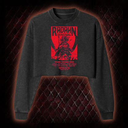 Elden Ring Starscourge Radahn Festival Graphic Cropped Long-Sleeved  - FromSoftware RPG Event Tribute Piece