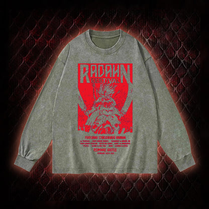 Elden Ring Starscourge Radahn Festival Graphic Vintage-Sweatshirt  - FromSoftware RPG Event Tribute Piece