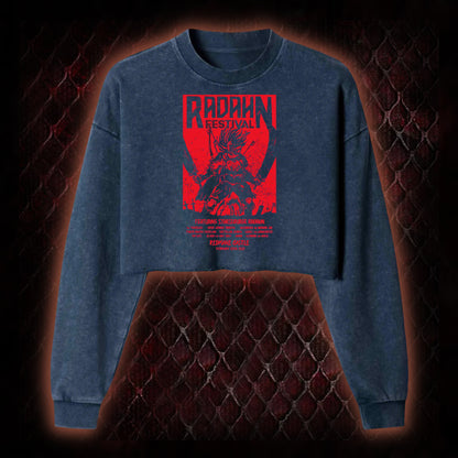 Elden Ring Starscourge Radahn Festival Graphic Cropped Long-Sleeved  - FromSoftware RPG Event Tribute Piece