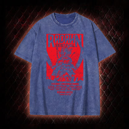 Elden Ring Starscourge Radahn Festival Graphic Vintage-T-Shirt - FromSoftware RPG Event Tribute Piece